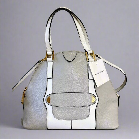 Marc Jacobs white and gray Bowery bag, NEW WITH TAGS! - Picture 1 of 5
